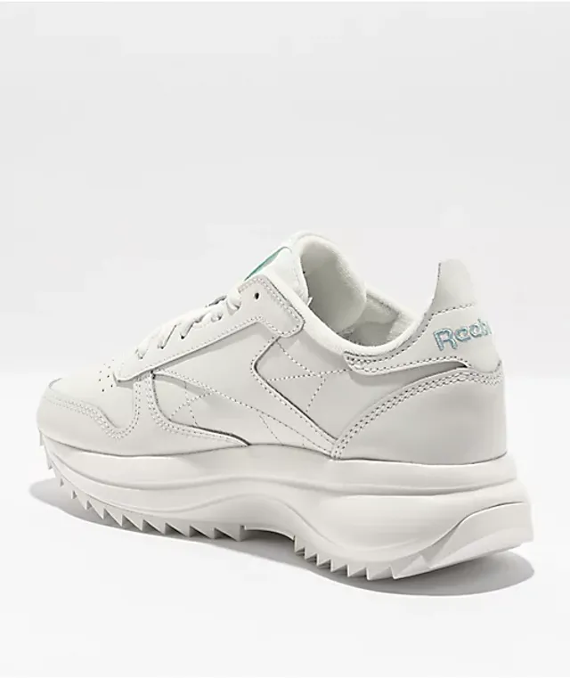 Reebok Classic Leather SP Extra Women's Shoes Sneakers 8 Chalk / Blue Pearl / Chalk