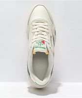 Reebok Classic Nylon & Canvas White Green Shoes Montebello Town Center