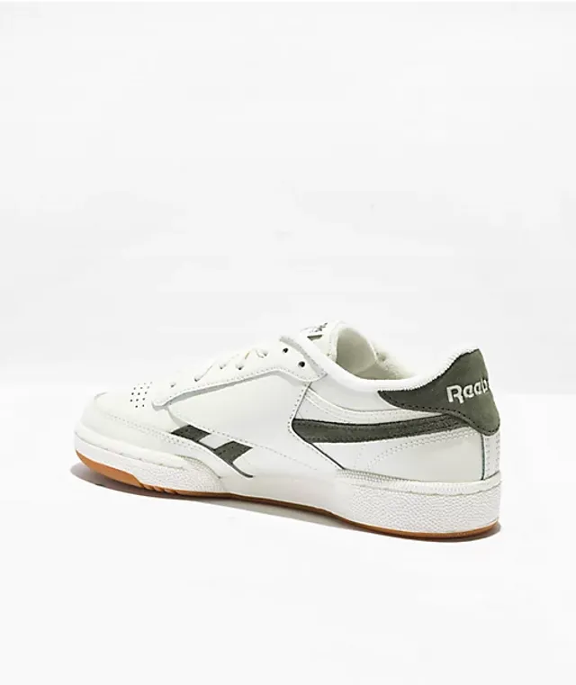 Reebok Club C 85 Vintage White & Green Shoes - Size 4 1/2 - White - Casual Shoes at Zumiez