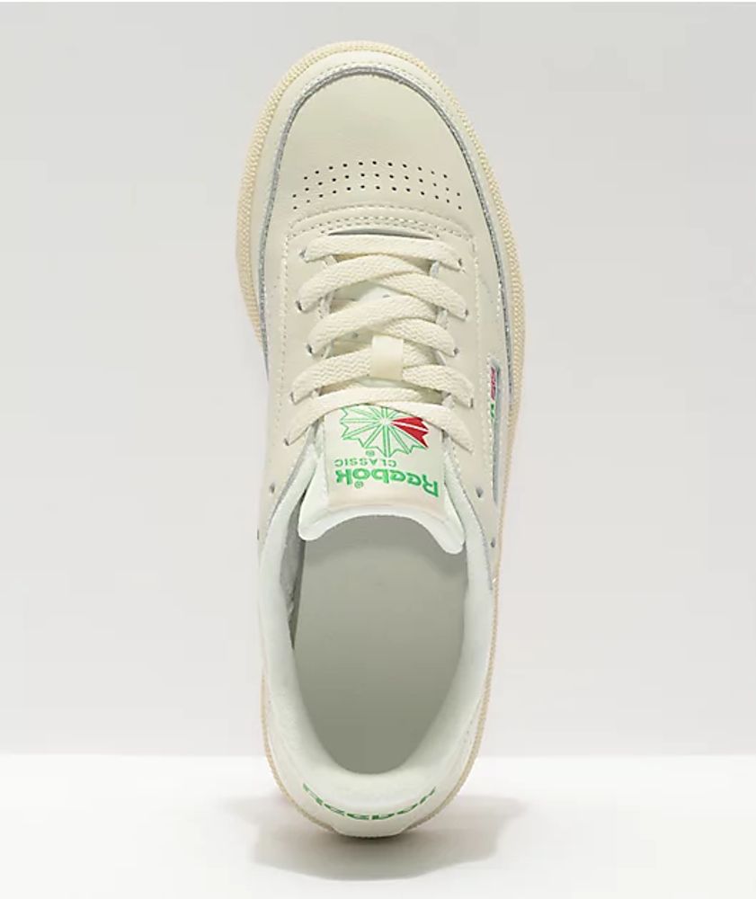 Reebok Club C Vintage White & Green Shoes