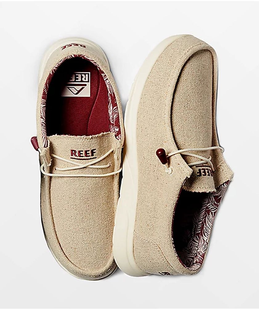 Reef Cushion Coast TX Tan Jute Canvas Slip-On Shoes | Mall of America®