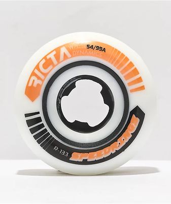 Ricta Speedrings 54mm 99a White Skateboard Wheels