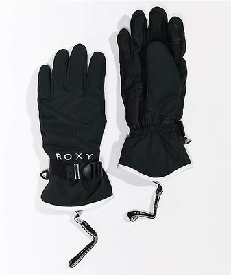 Roxy Jetty Solid Black Snowboard Gloves