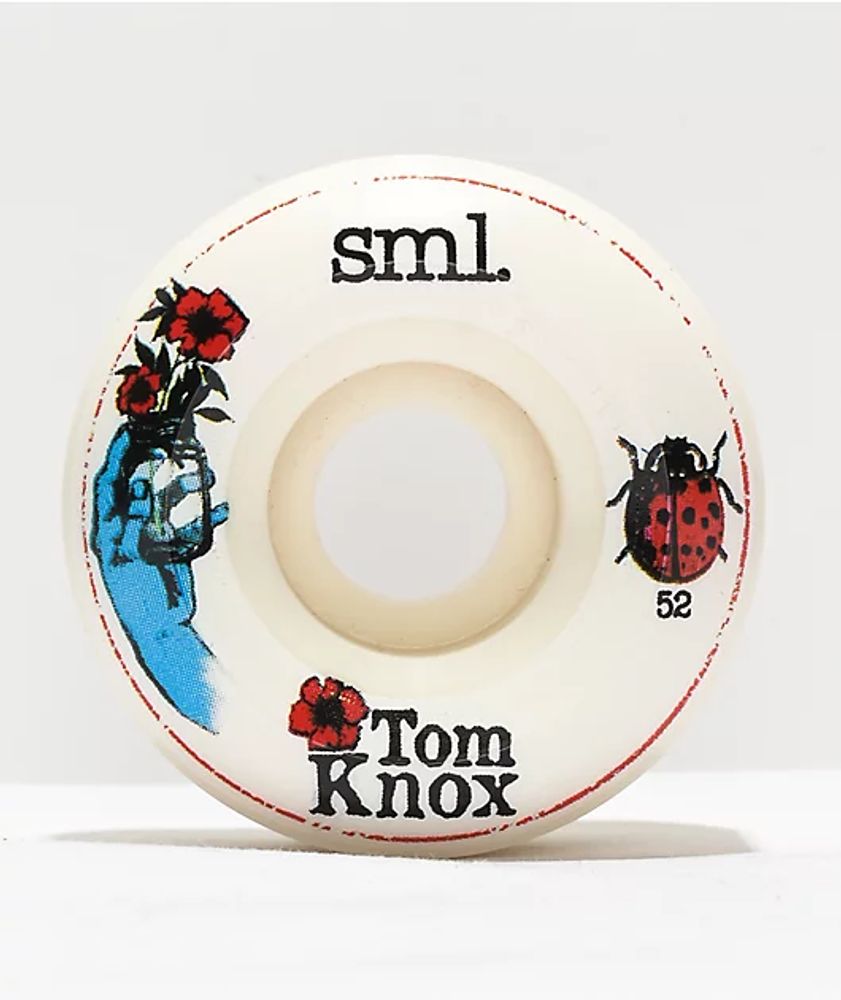 SML. Knox Lucidity 52mm 99a White Skateboard Wheels