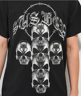 SUS BOY Skulls Black T-Shirt