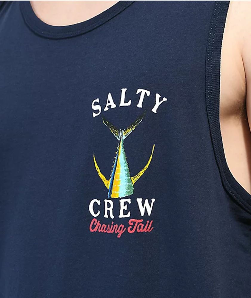 Salty Crew Tailed Navy Tank Top
