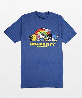 Sanrio Rainbow Group Blue T-Shirt