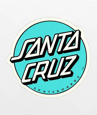Santa Cruz Dot Turquiose Sticker