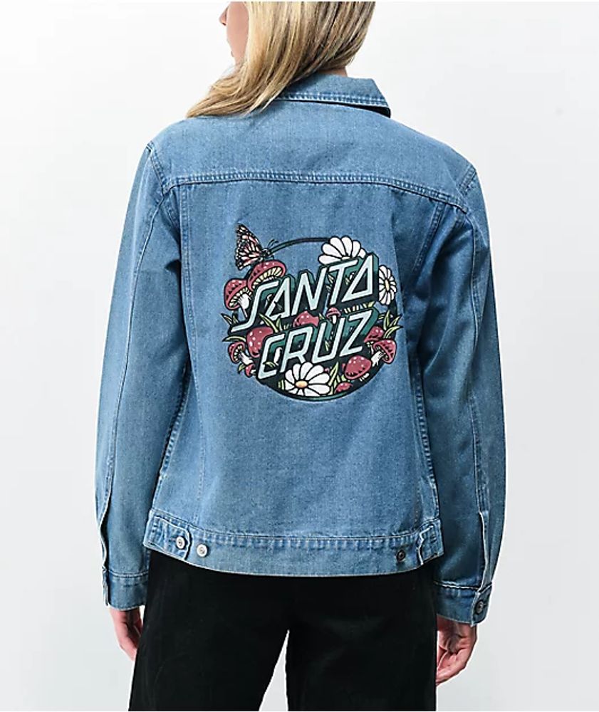 Santa Cruz Monarch Mushroom Denim Jacket