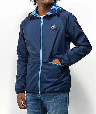zine glo reflective silver anorak windbreaker jacket