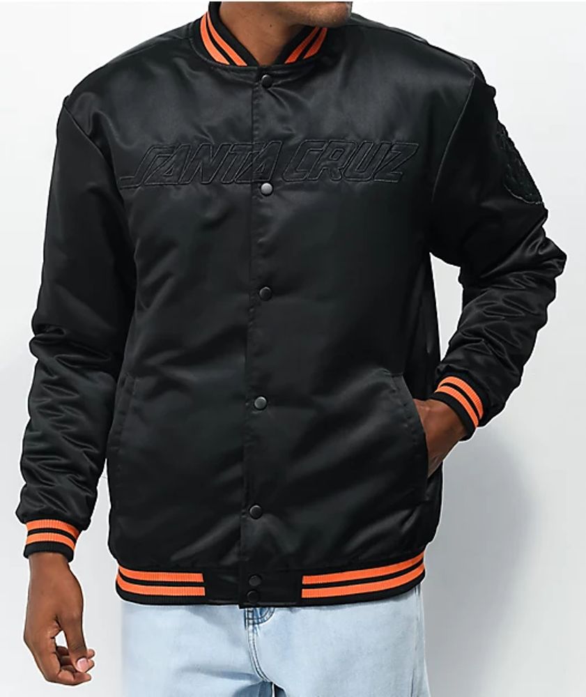 Santa Cruz Strip Black Bomber Jacket