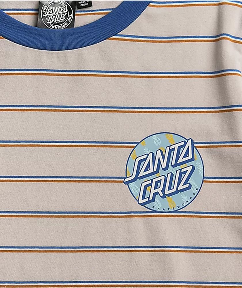 Santa Cruz Tropic Dot Clement Stripe T-Shirt