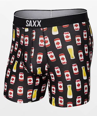 Saxx Canadian Lager Black Boxer Briefs