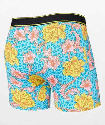 Saxx Hyper Damask Blue Boxer Briefs | Metropolis at Metrotown