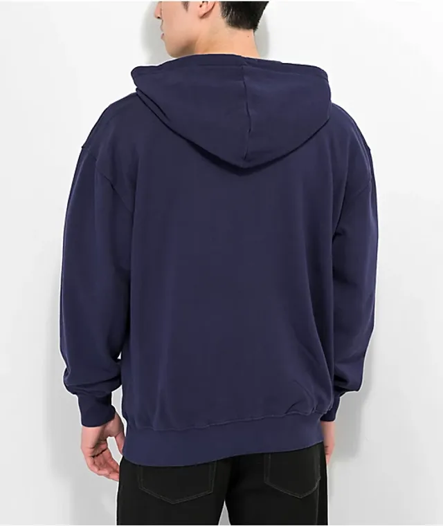 Garment Dye Double Zipper Hoodie