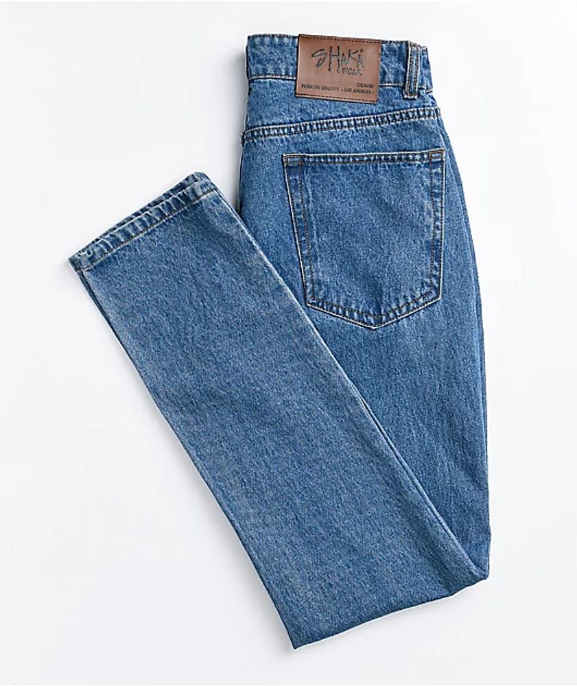 Shaka Wear Light Blue Stone Wash Denim Jeans