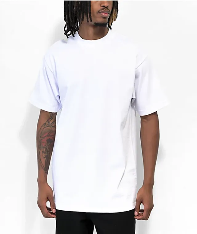 Shaka Wear Drop Shoulder White Heavyweight T-Shirt