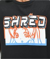 Shred Collective Anime Face Black T-Shirt