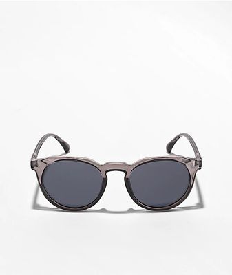 Smoke Round Grey Translucent Sunglasses