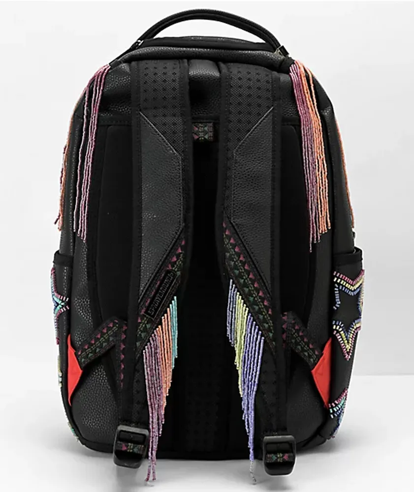 Sprayground AI Beaded Shark DLX Black Backpack