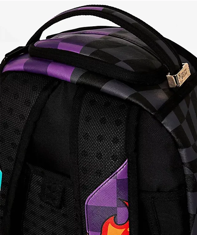 Sprayground Crazy Eyes Black & Purple Fanny Pack