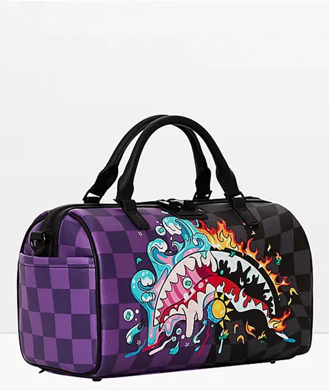 Sprayground Crazy Eyes Black & Purple Fanny Pack