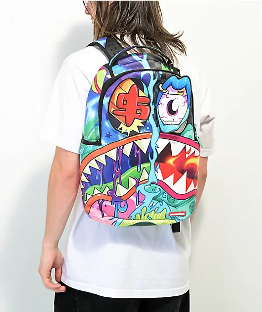 Sprayground Crazy Shark Split DLX Backpack