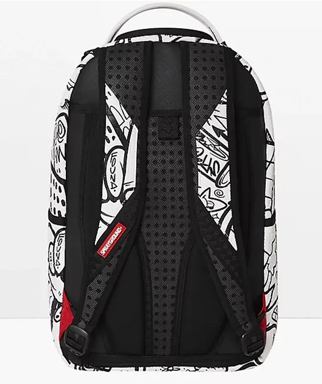 Sprayground Kids' Faux Leather Shark Doodle Backpack