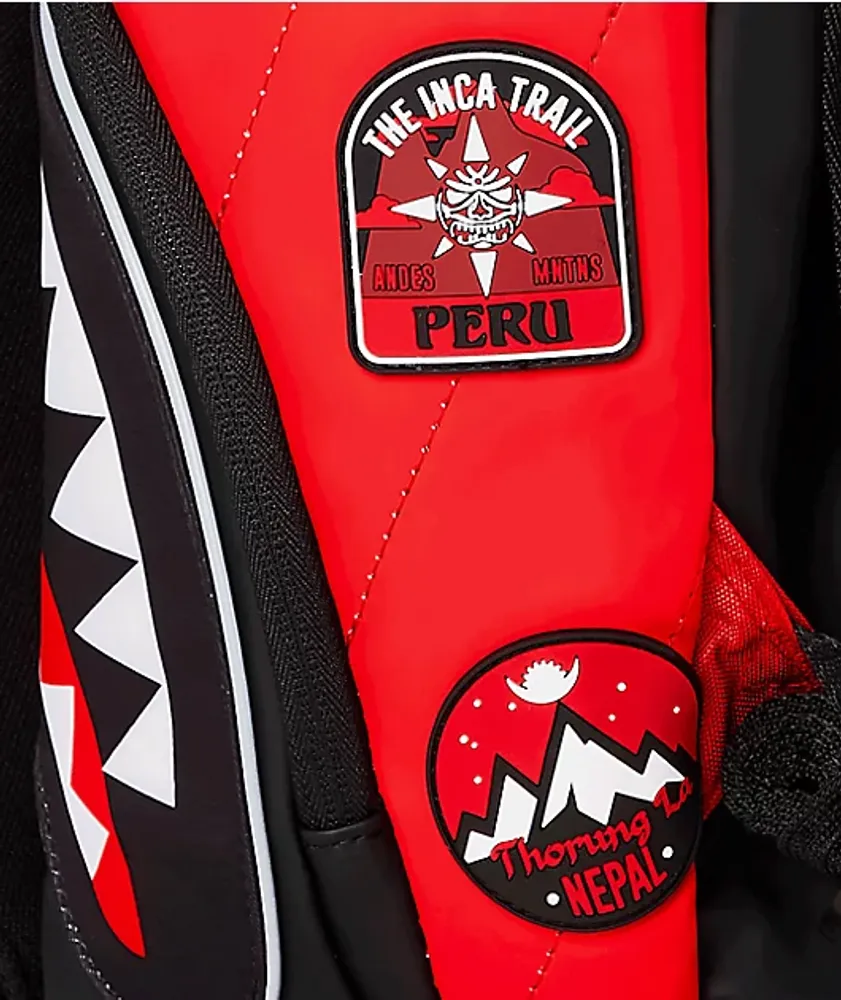 Sprayground Expedition Red & Black Backpack