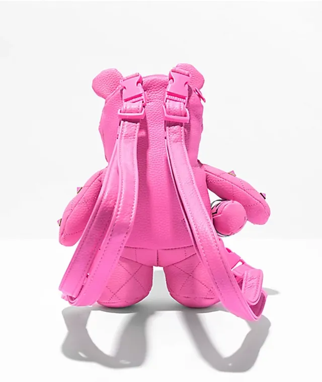 Sprayground Tokyo Bubble Grey & Pink Checkered Mini Backpack