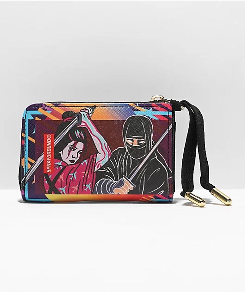 Sprayground Sharkuza Black & Purple Wallet