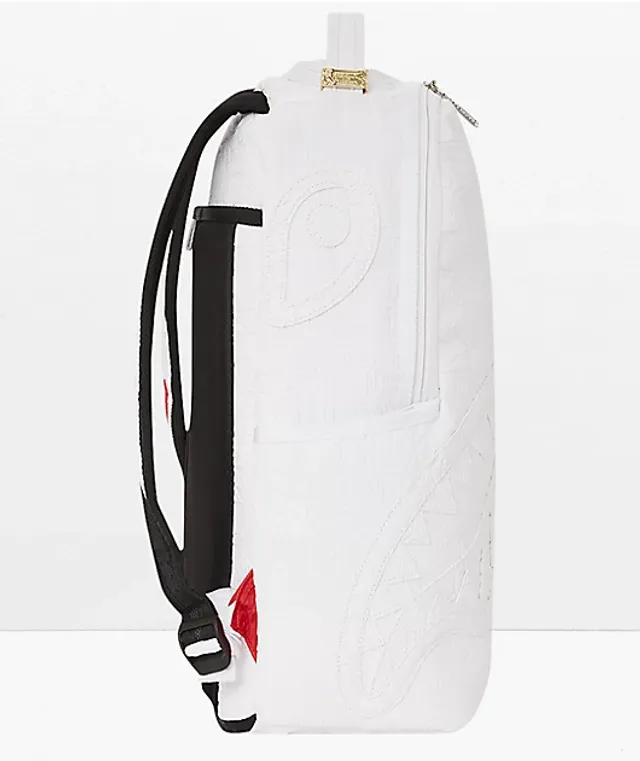 Sprayground Couture Bear White & Grey Backpack