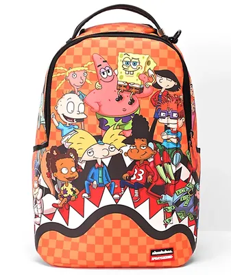 Sprayground x Nickelodeon 90's Characters Chilling Orange Backpack