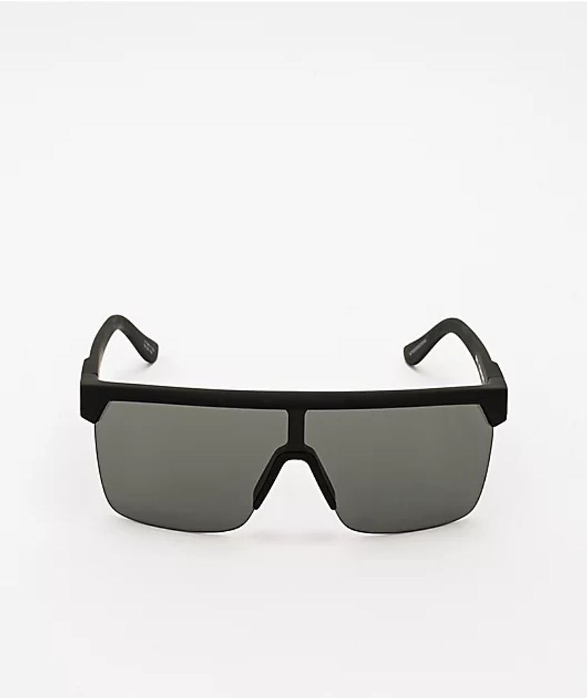 Spy Flynn 5050 HD Plus Soft Matte Black & Grey Green Sunglasses