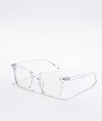 Square Frame Clear Blue Light Glasses