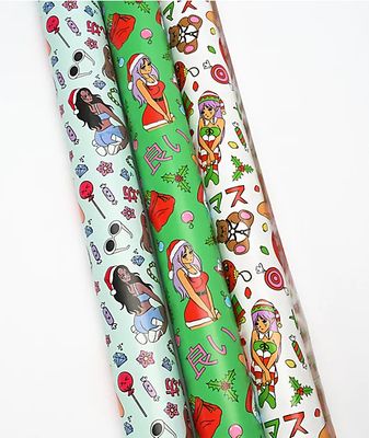 Stickie Bandits Anime 3 Pack Wrapping Paper