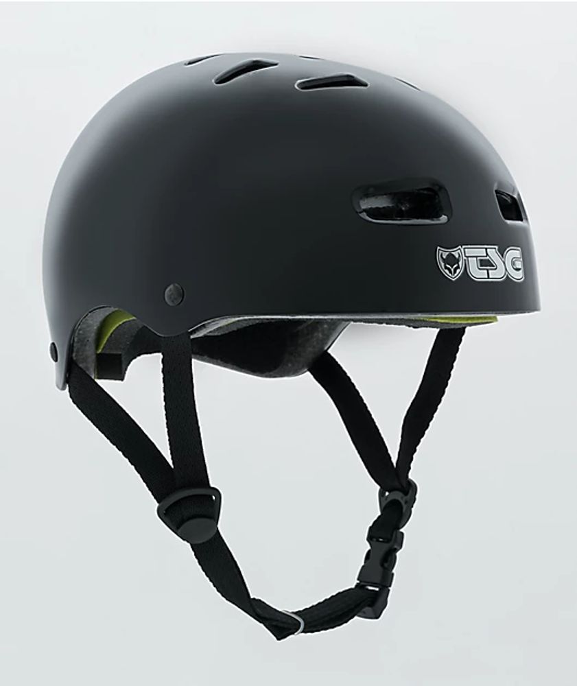 TSG Injected Black BMX & Skateboard Helmet