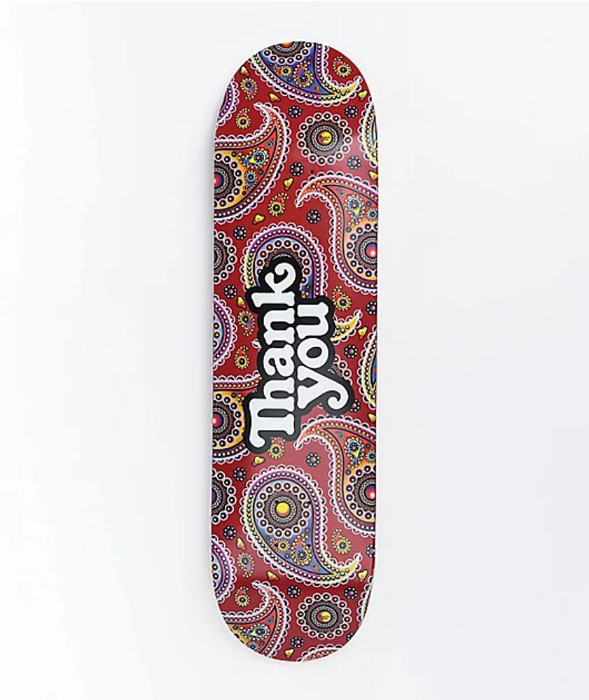 Thank You Paisley Logo 8.25" Skateboard Deck
