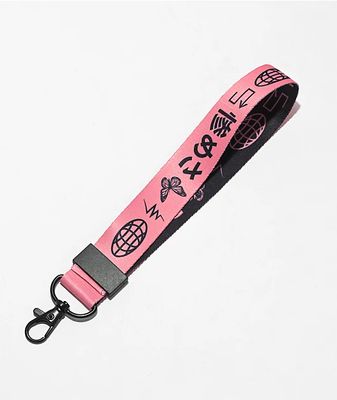 The Artist Collective Misery Icons Pink Wrist Lanyard