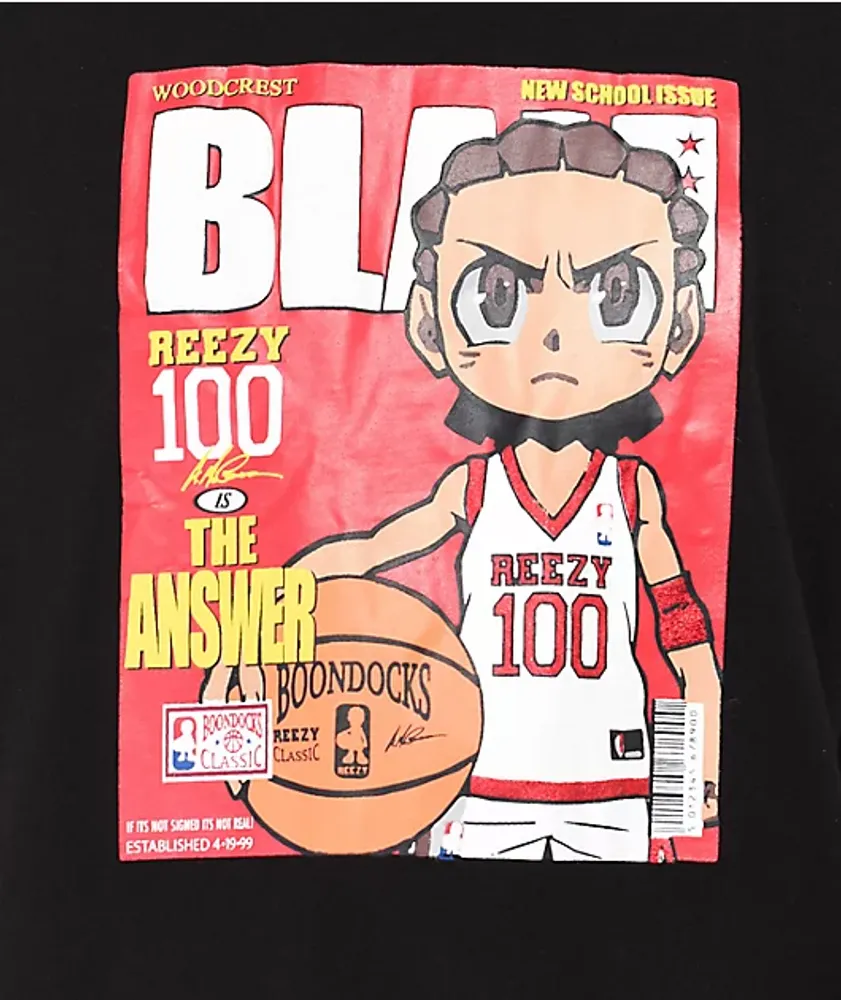 Mitchell & Ness Slam Magazine Iverson Cover Black T-Shirt- Size XXL- Street- Graphic - Men's Clothing at Zumiez