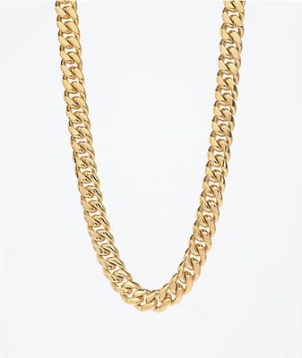 The Gold Gods 12mm Miami Cuban Link Chain Necklace