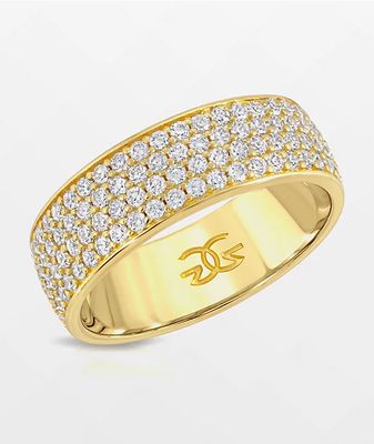 The Gold Gods 4 Row Eternity Ring