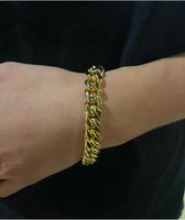 The Gold Gods Miami Cuban Link 12mm Yellow Gold Bracelet