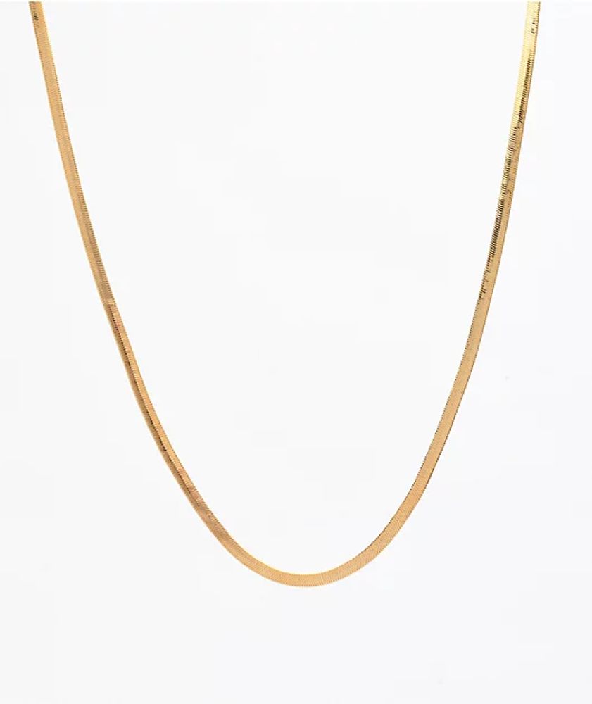 gold gods herringbone chain