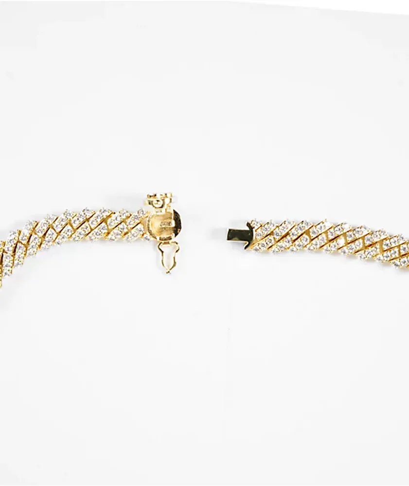 The Gold Gods Diamond Cuban Link Choker Chain