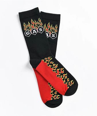 The High & Mighty High Octane Black & Red Crew Socks
