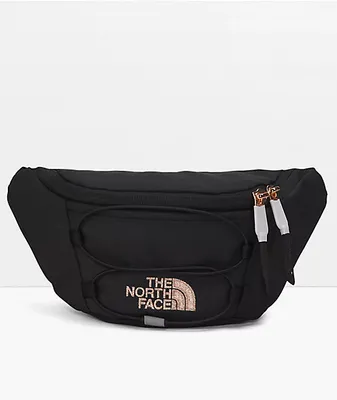 The North Face Jester Lumbar Luxe Black & Coral Fanny Pack