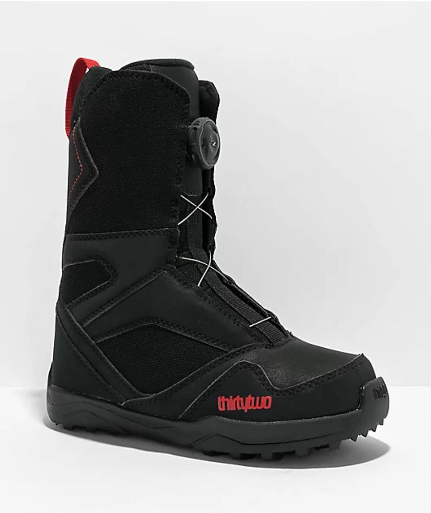 ThirtyTwo Kids Boa Black Snowboard Boots 2023
