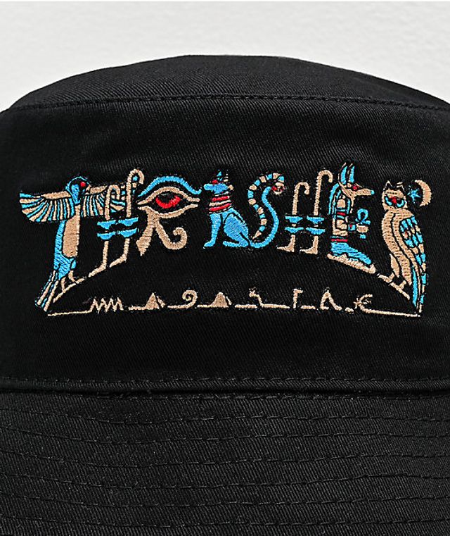 Thrasher Flames Black Bucket Hat | Mall 