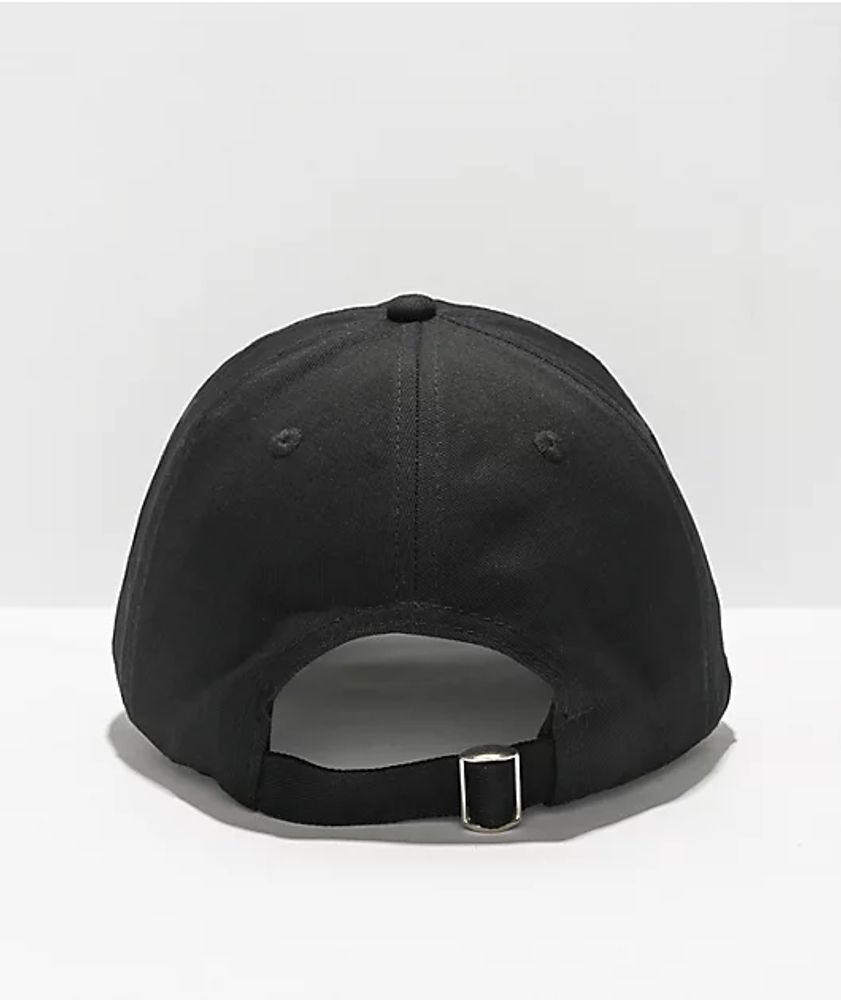 Thrasher Logo Black Strapback Hat